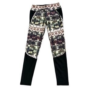 RBX Tribal Colorful Athletic Yoga Leggings Women's Medium Stretch